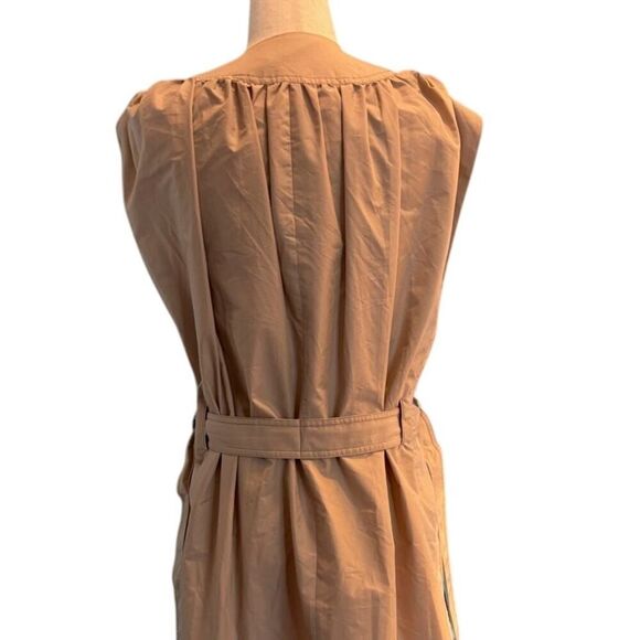 NWT 3.1 Phillip Lim V-Neck Side-Tie Cotton Poplin Dress 2 Pockets Unique 2 $650- - Picture 4 of 7